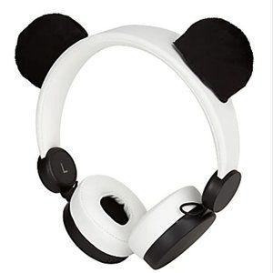 Panda & Rabbit Ativa Kids On-Ear Wired Animal Headphones With On-Cord Microphone